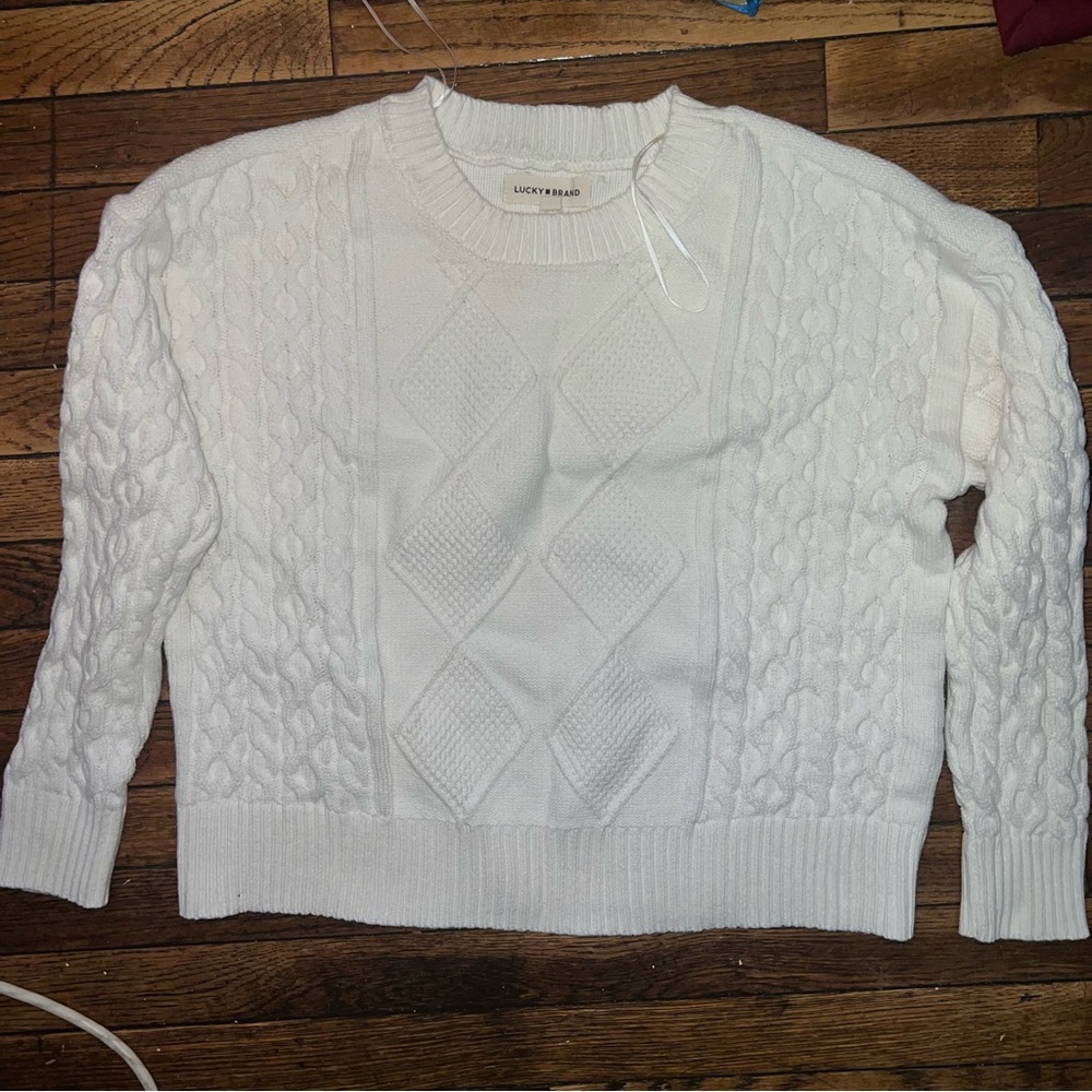 Lucky Brand Fisherman Cable Sweater